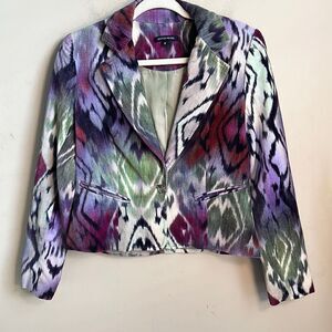 Boston Proper Ikat Blazer 6